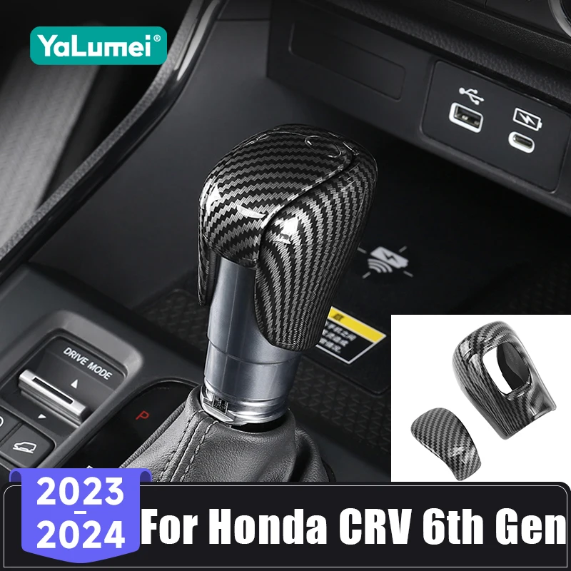 Für Honda CRV CR-V 6th Gen 2023 2024 2025 ABS Auto Schaltknauf Kopf Abdeckung Trim Aufkleber Nicht Slip kappe Schutz Zubehör