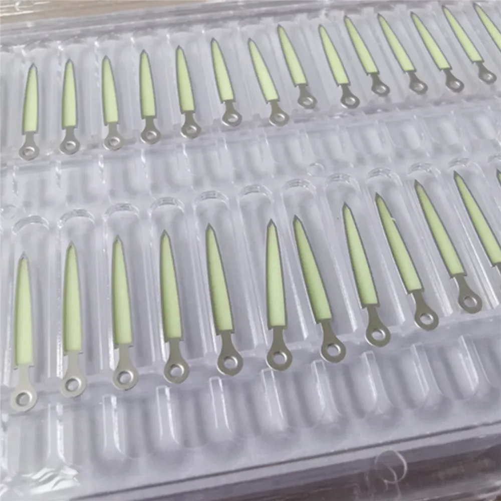 ساعة يد C3 مؤشر ساعة GreenLuminous لحركة SKX007/NH35A/NH36A، أيدي NH35، ملحقات أجزاء إصلاح الإبر 3 دبابيس