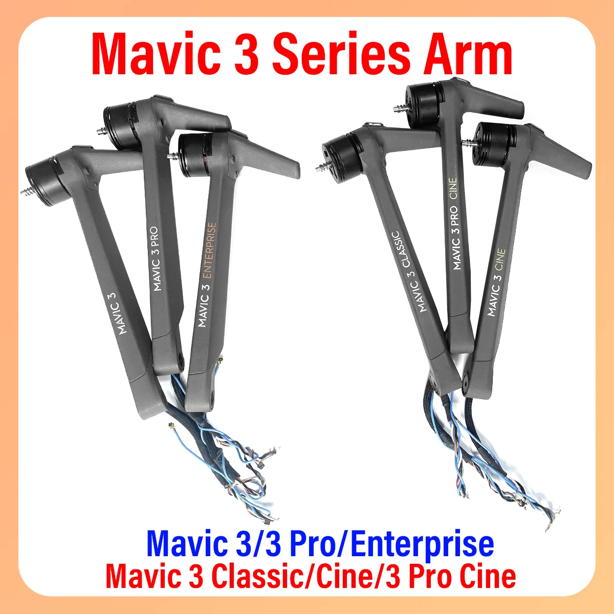 

Original MAVIC3/3t/3c/3pro Front, Left, Right, Rear Motor Arms Suitable for DJI Series Drone Maintenance Spare Parts
