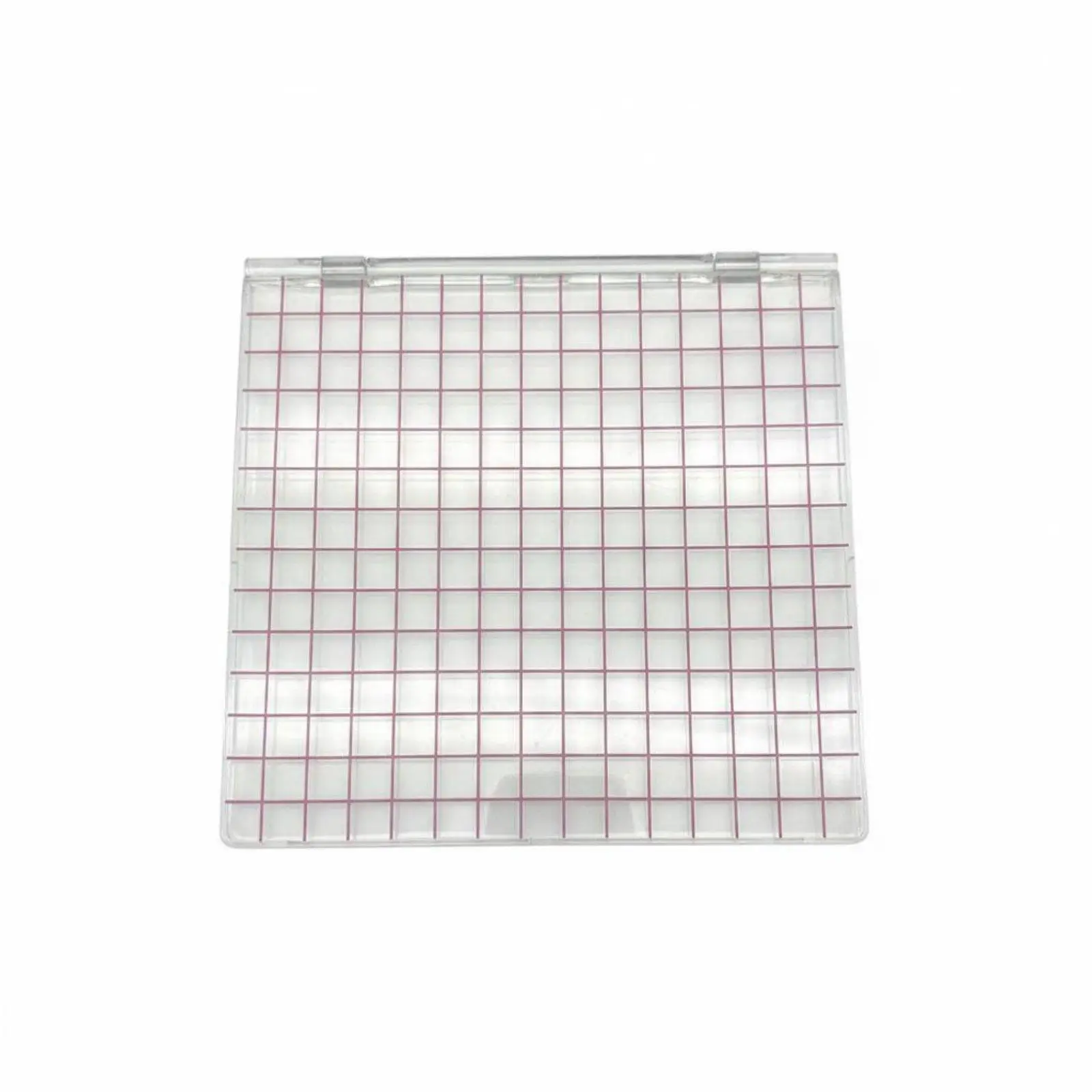 Acrylic Stamping Plate for Scrapbooking Grid Alignment Tool Clear Stamp Press for Card Making DIY Craft Positioning Base with