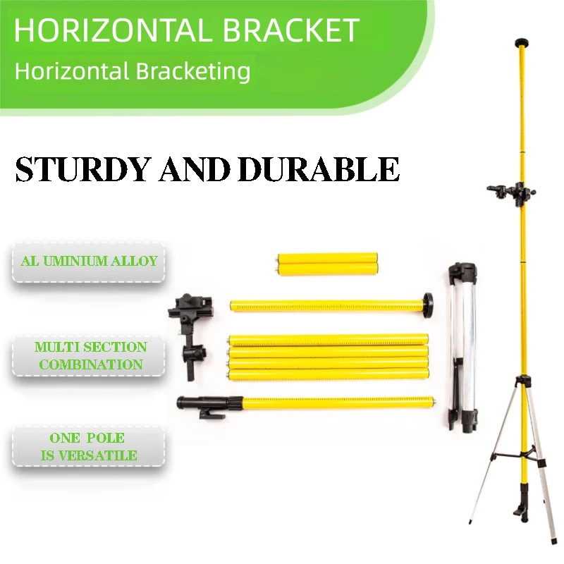 Laser Tripod Extension Rod - Ceiling and Floor Support Bracket Tool Kit - Suitable for Laser Leveler