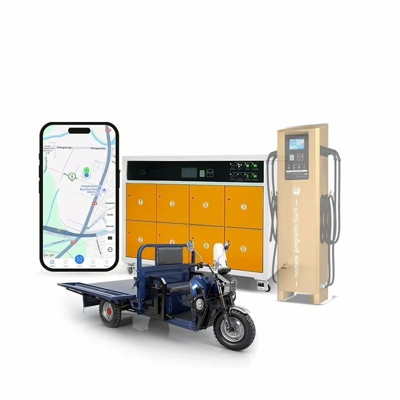 Deposit Horizontal 8-Cabin Battery Swapping Charging Cabinet for Electric Two-Wheelers High-Frequency Energy Demand