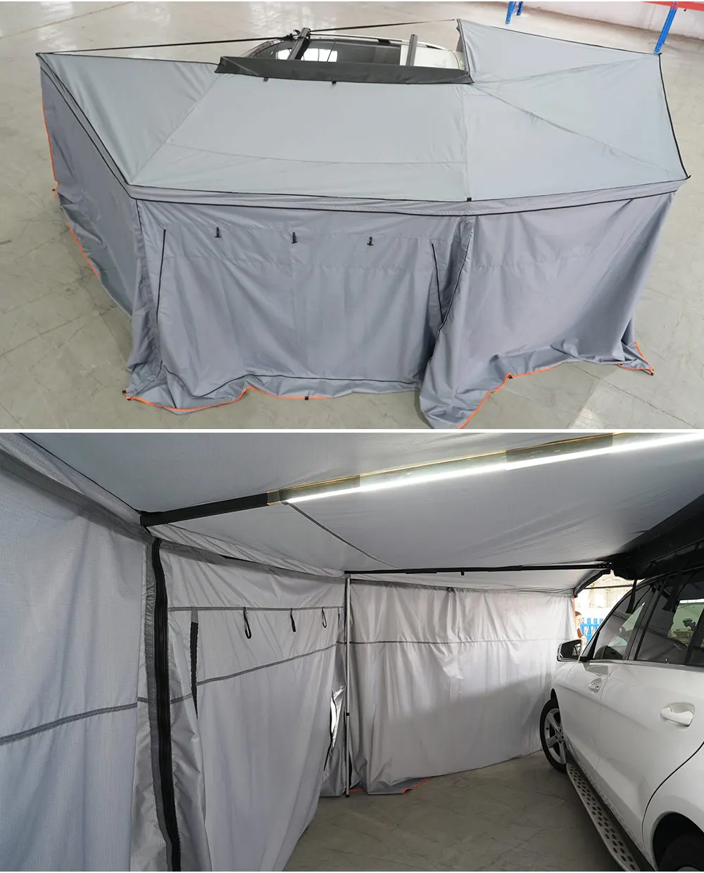 Hot selling：Camping Car Accessories 4X4 Offroad Awning Tent Outdoor Retractable Suv Car Side Awning 4Wd Awning