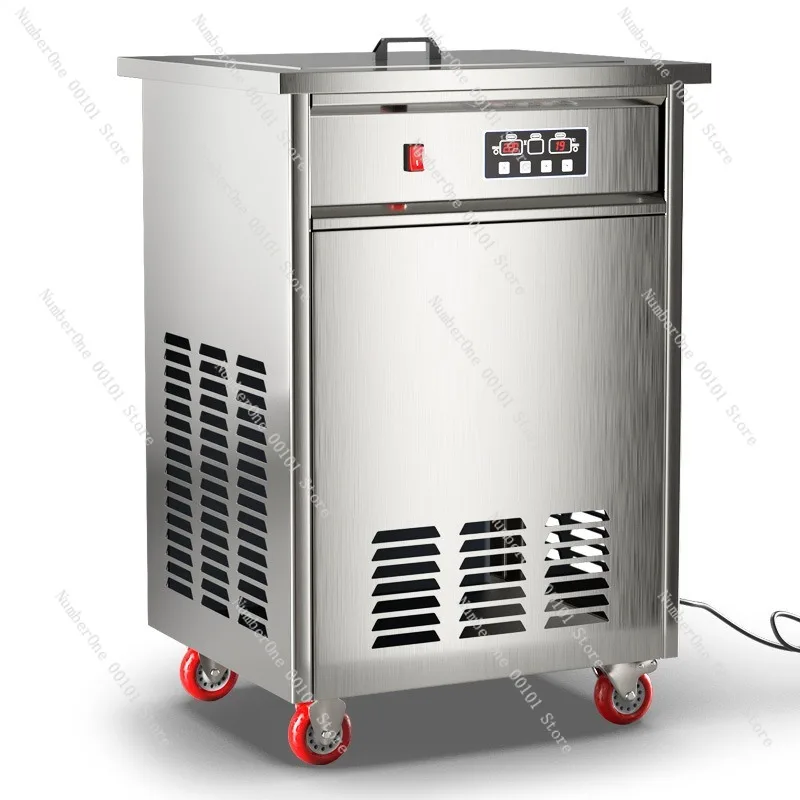 Large Capacity Commercial Popsicle Machine Manual Ice Cream Bar Maker Rapid Cooling Fruit Yogurt Ice Pop Equipment for Chain