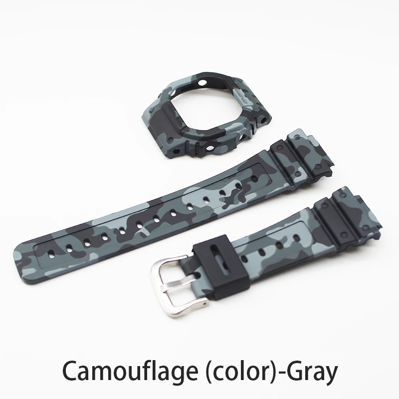 Substitute Resin Camouflage Case Strap For DW-5600 DW-5630 GW-5000 and Other Models