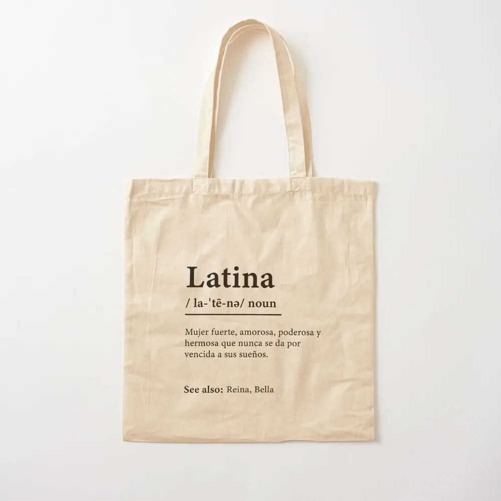 

Latina Definition Tote Bag Women's tote bag Lady bags canvas bags