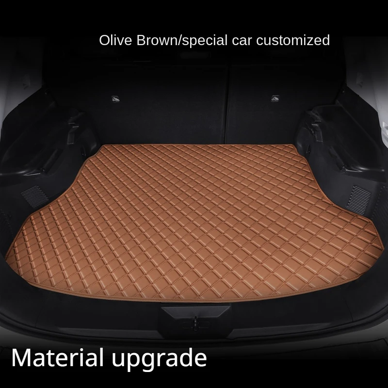 PU Leather Custom Car Trunk Mats for Mercedes-Benz GLA X156 GLB GLC C253 X253 Interior Details Car Accessories Carpet All Models