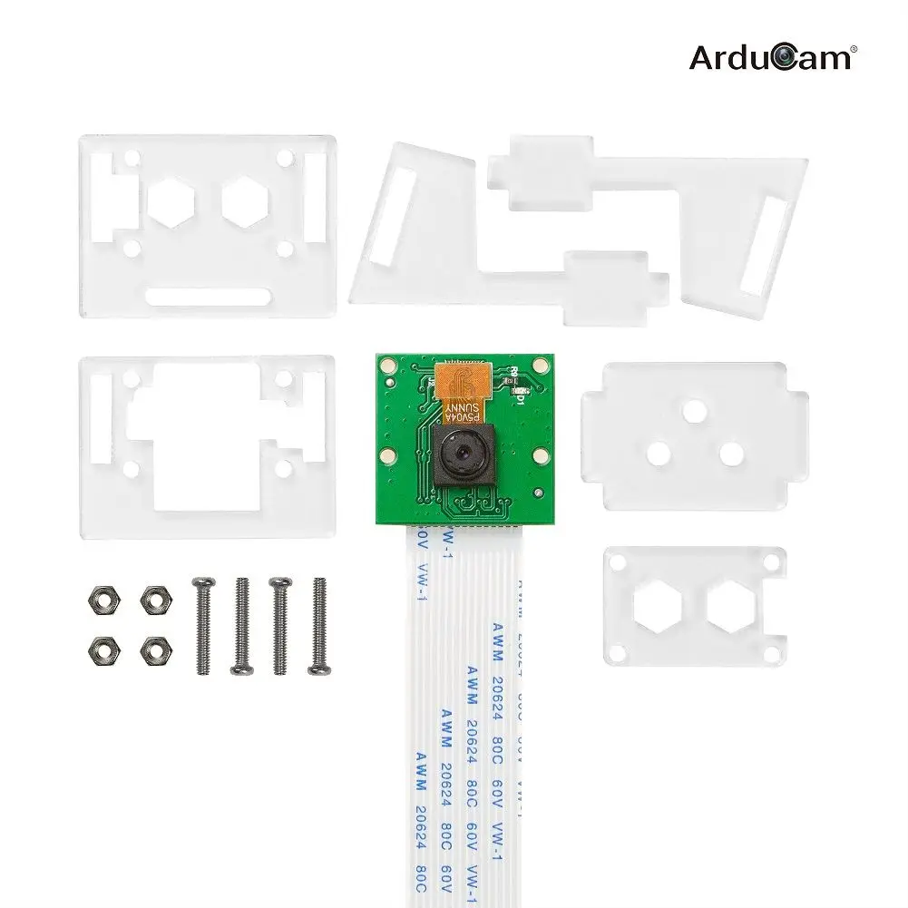Arducam for Raspberry Pi Camera Module with Case, 5MP 1080P for Raspberry Pi 3, 3 B+ and More