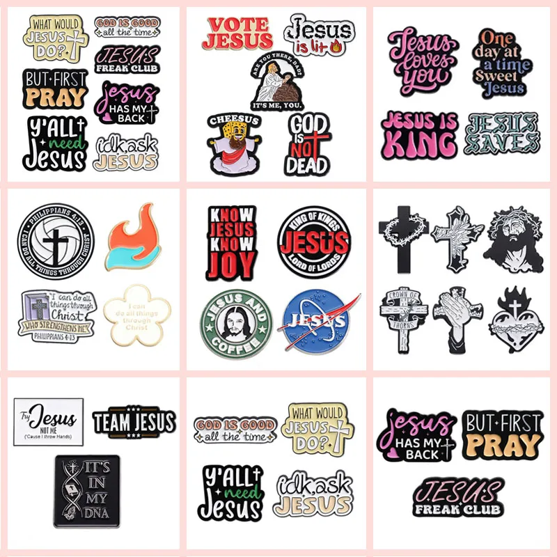 

Jesus Religion Enamel Pin Jesus Freak Club Jesus Has My Back Funny Brooch Lapel Backpack Badge Best Jewelry Gifts For Christian