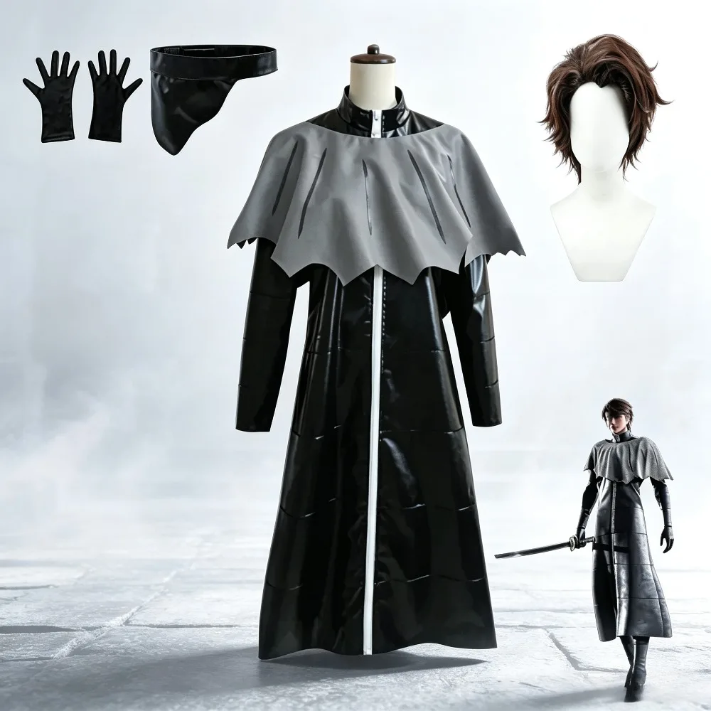 Bleach Aizen Sousuke Cosplay Costume Two Styles Black & White Cape Full Set with Matching Accessories Anime Roleplay Outfit