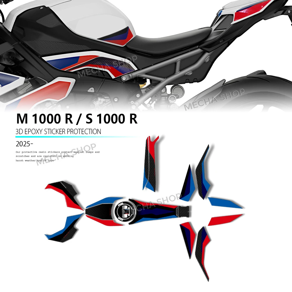 

Tank Pad 3D Stickers For M1000R S1000R 2025 2026 Underseat Protection