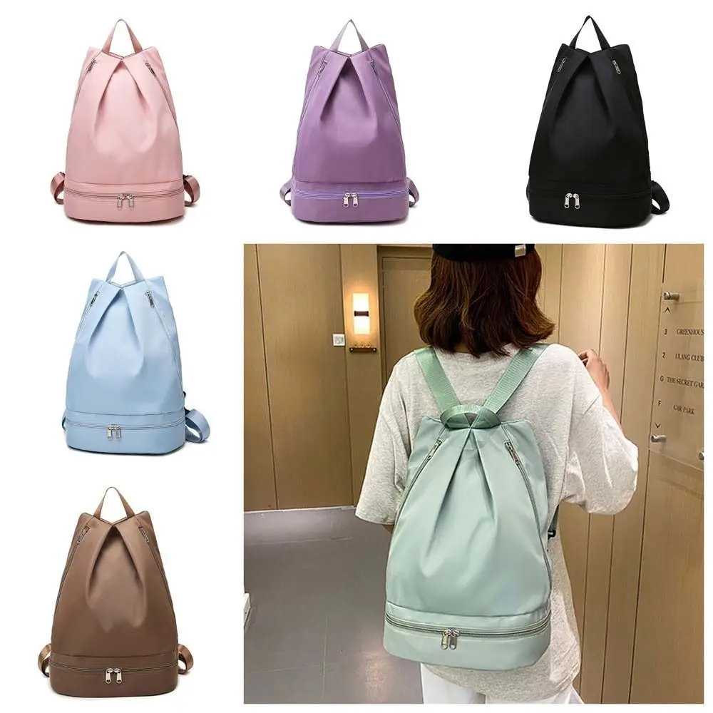 Waterproof Wet Dry Separation Fitness Bag Zip Backpack Large Capacity Swimming Bag Multifunction Portable Travel Sport Bag