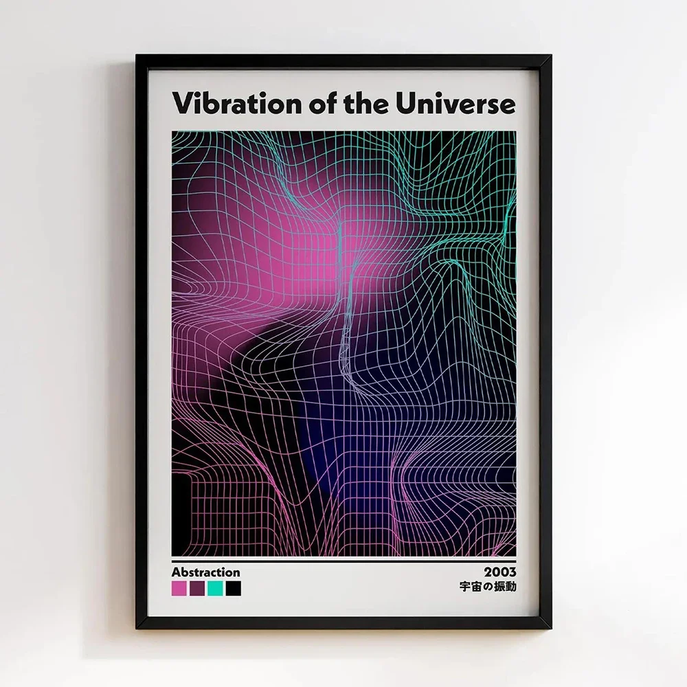 Retro Abstract Dopamine Classic Poster Minimalist Poster High Quality Printing Decoration Painting Home Decoration, Frameless