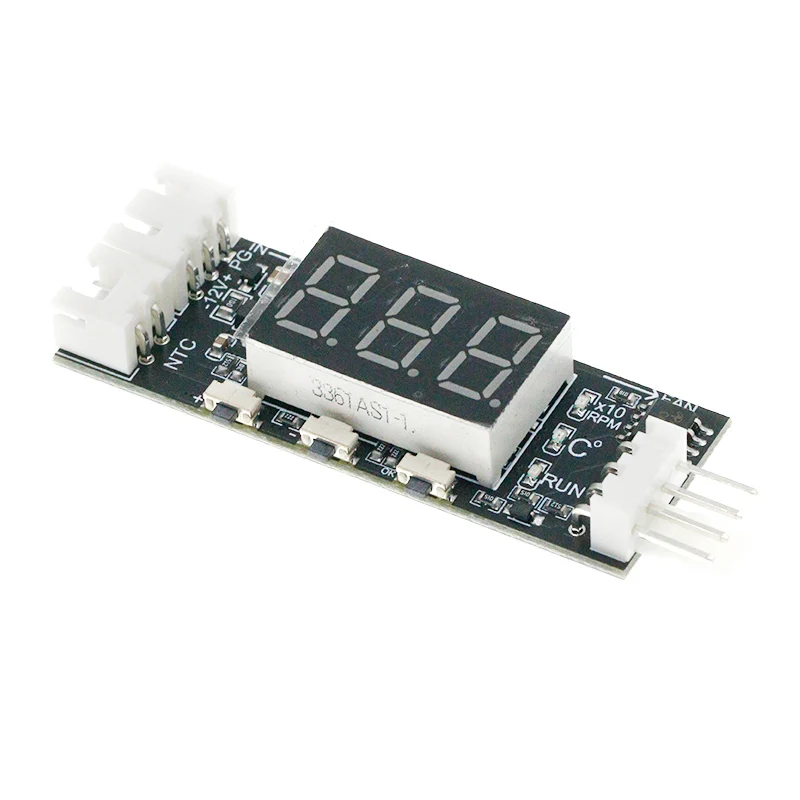 DC 12V 4 Wire PWM Fan Temperature Control Governor Temperature Speed Digital Display Support 3A Fan On/Off Control