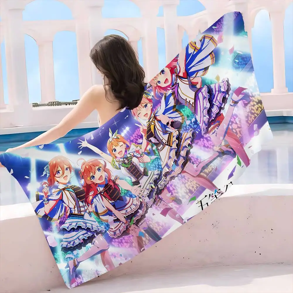 The Quintessential Quintuplets Anime Microfiber Beach Towel Absorbent Quick dry Yoga Swimming Resort Mountain Climbing Towel