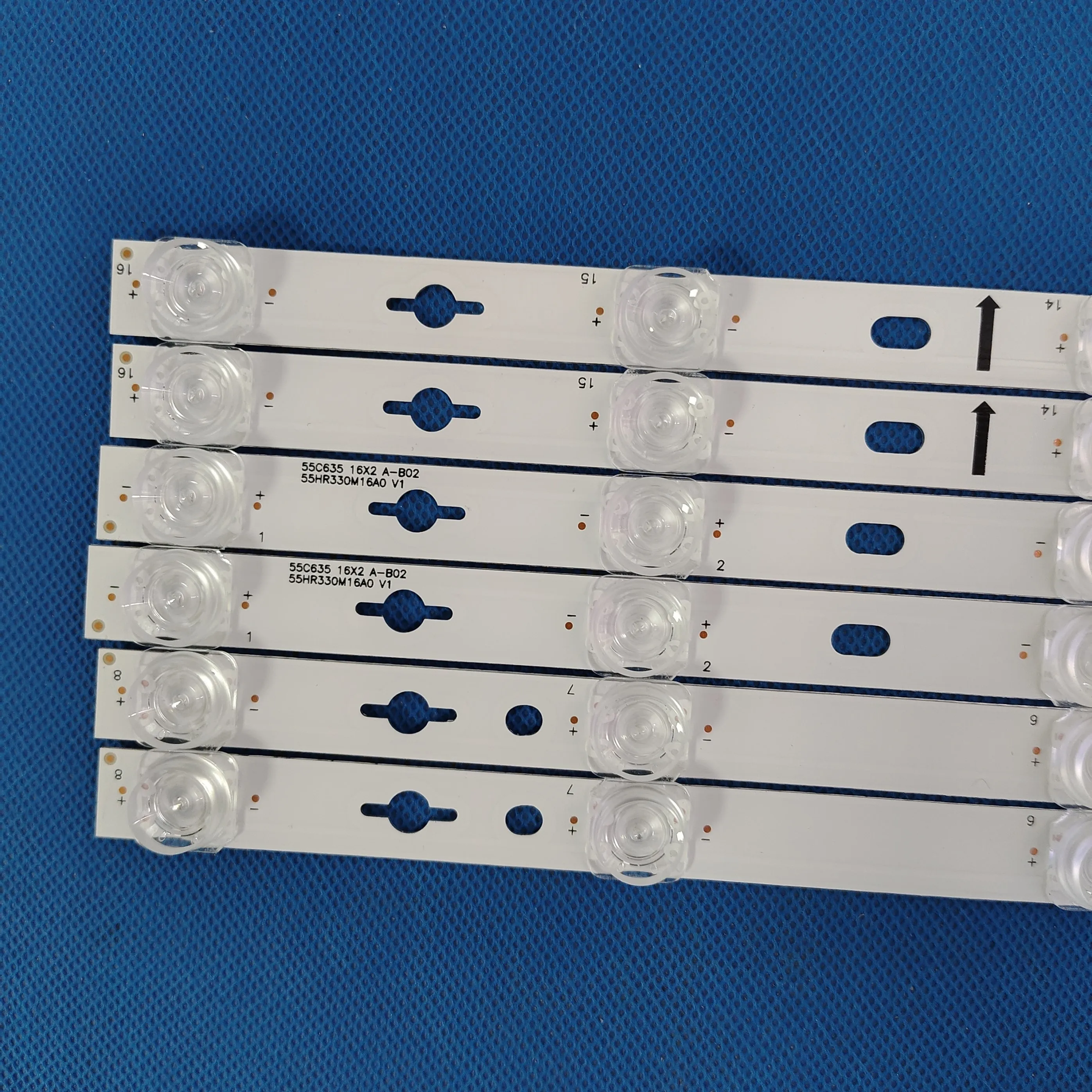 6V/3V LED Backlight Strip For 55C635 55C735 55S365C 55RC630K 55C639 55T8E 8*2B 16*2 A 55HR330M16A0 V1 55HR330M08B0 V1 iFF55Q72