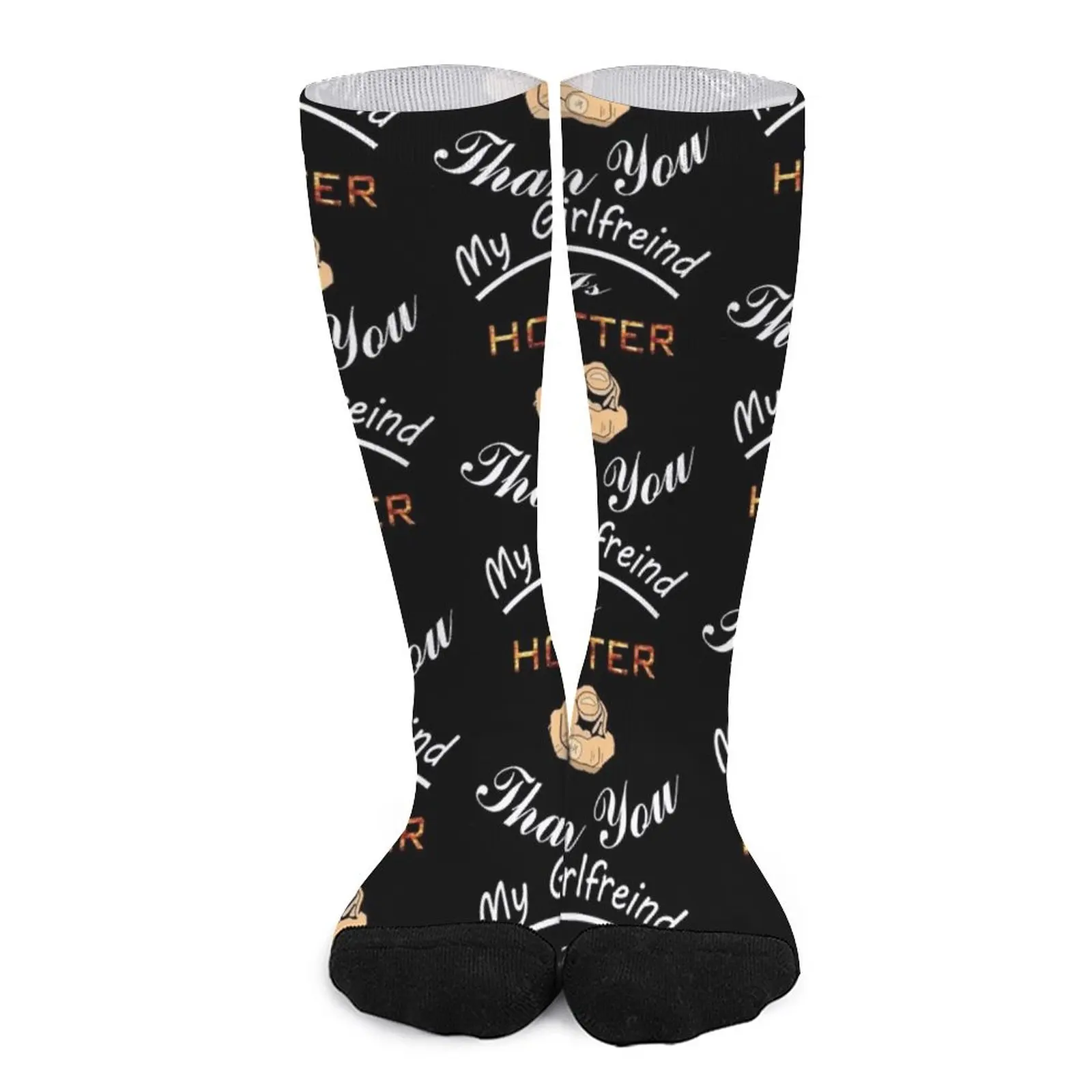 My Girlfreind Is Hotter Than you Socks Women's compression socks cartoon socks Women's short socks