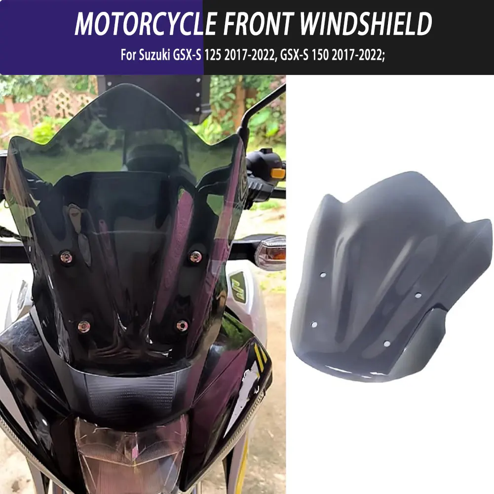 

Для Suzuki GSX-S 125 2017-2022 GSX-S 150 2017-2022 модифицированные запасные части для мотоцикла, переднее лобовое стекло, пластиковое лобовое стекло для ПК