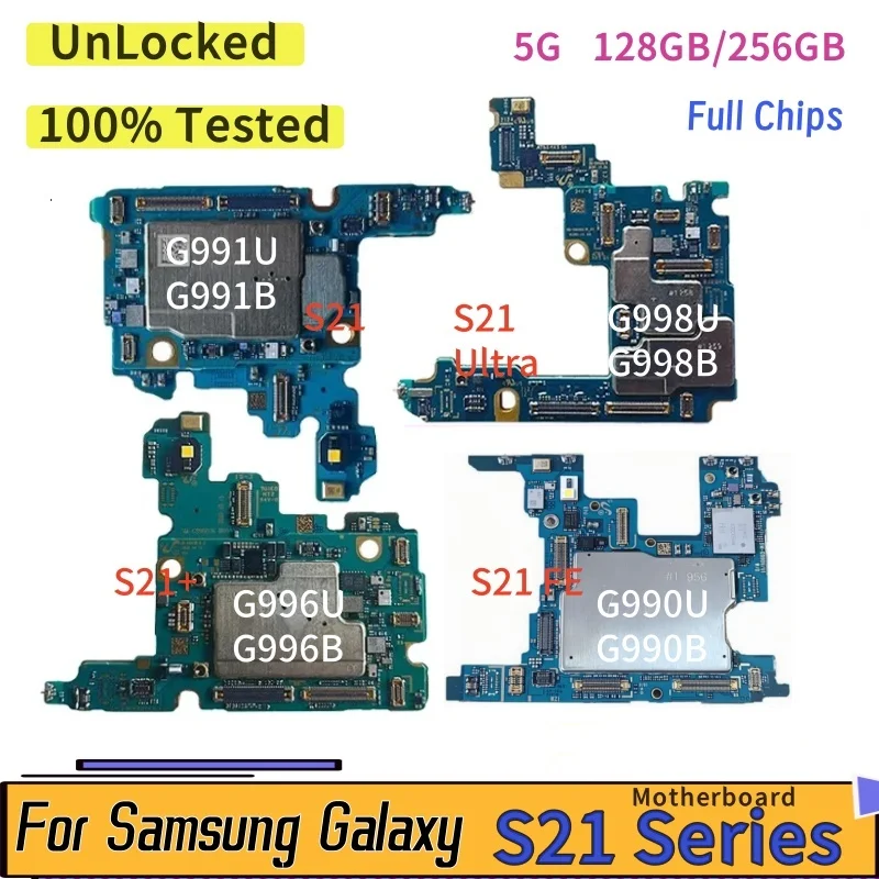 unlocked-s21plus-5g-g996u-b-motherboard-for-samsung-galaxy-5g-s21-ultra-g991u-b-g998u-b-s21-fe-g990-no-id-full-chips-logic-board