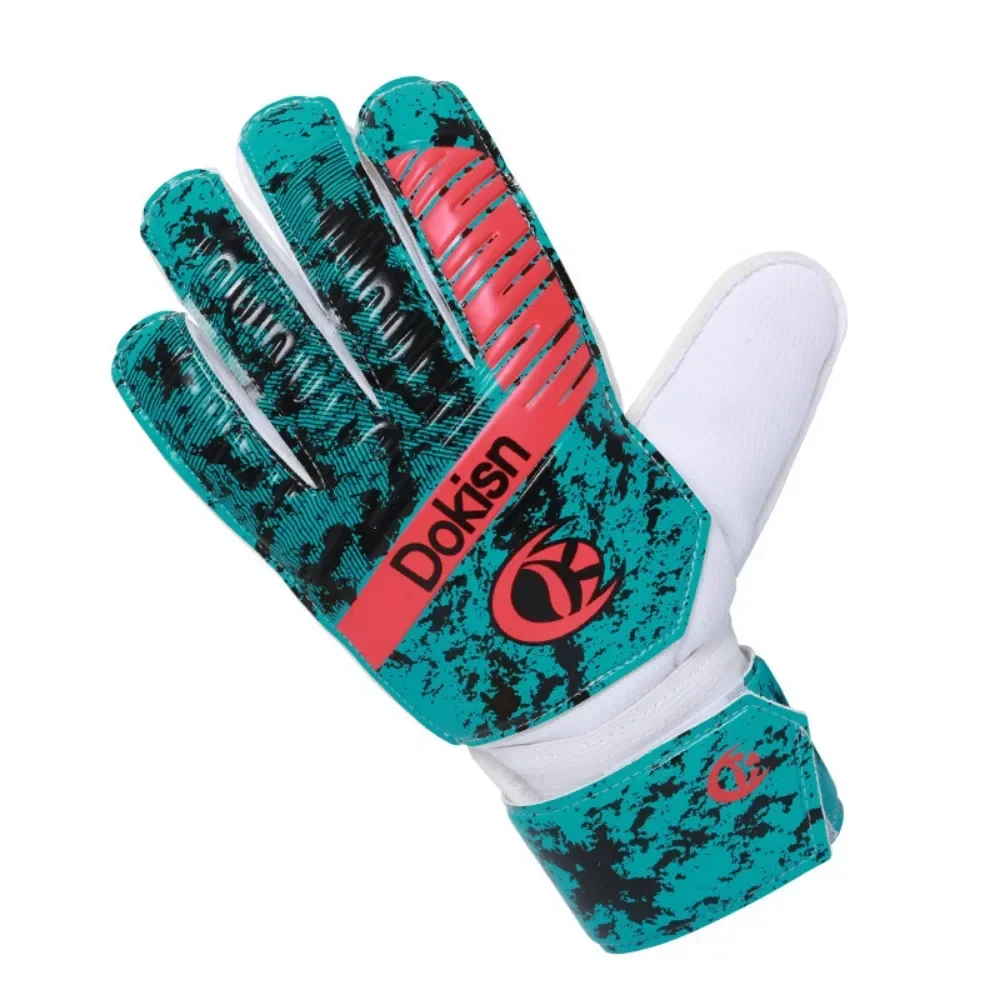 1 Pair Soccer Goalie Goalkeeper Gloves Football Gloves with Strong Grips Finger Protection Prevent Injuries