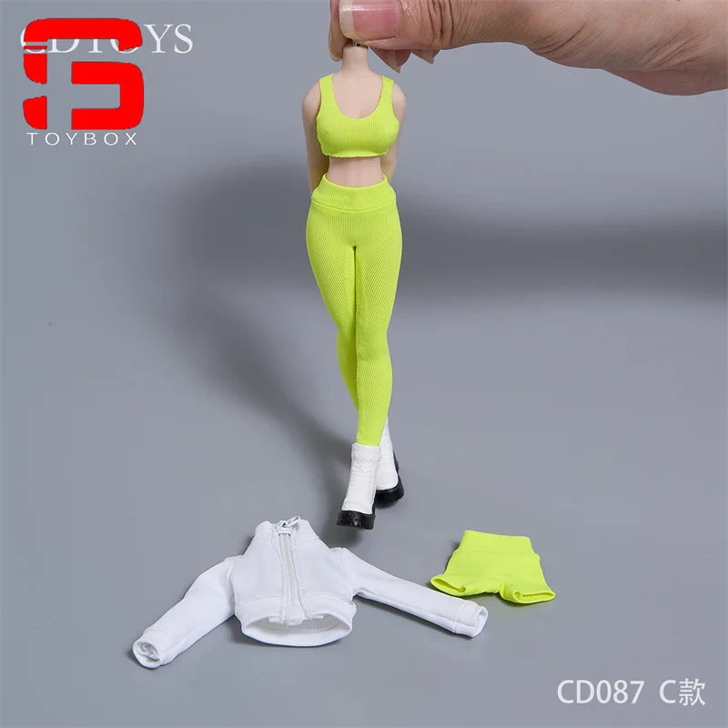 cdtoys cd087 1/12 Skala Damski Wysoko Elastyczny Strój Sportowy Zestaw Ubrań do Jogi Model dla 6-calowych Figur Żołnierzy Akcji Lalki