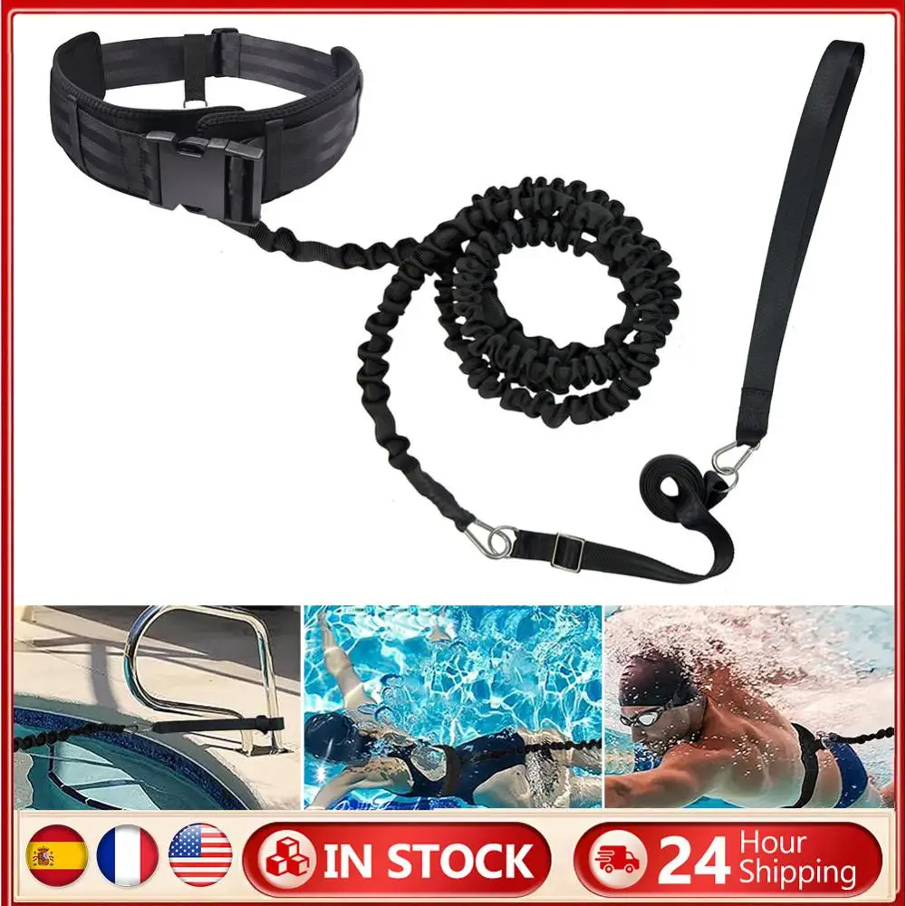 

Эспандер для плавания Стационарный пояс для плавания с водным сопротивлением Поводок для тренировок по плаванию для тренировок по плаванию и упражнений