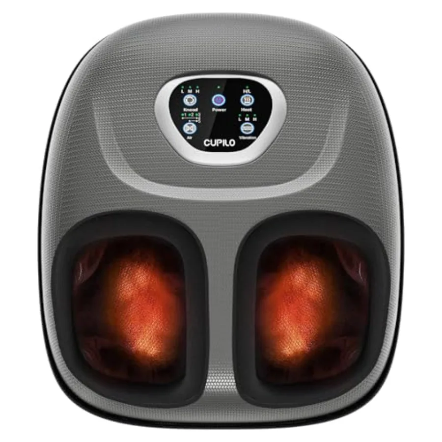 

Foot Massager with Heat FSA Eligible HSA Shiatsu Foot Massager Machine for Plantar Fasciitis Adjustable Vibration Pressure for
