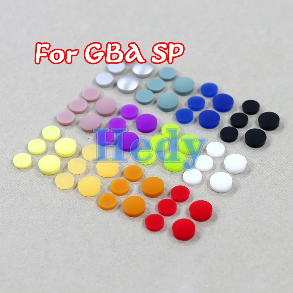 50sets For GBA SP Replacement Screw Dust Plug Cover Rubber Plug For Gameboy Advance SP Shell Housing Luminous Rubber