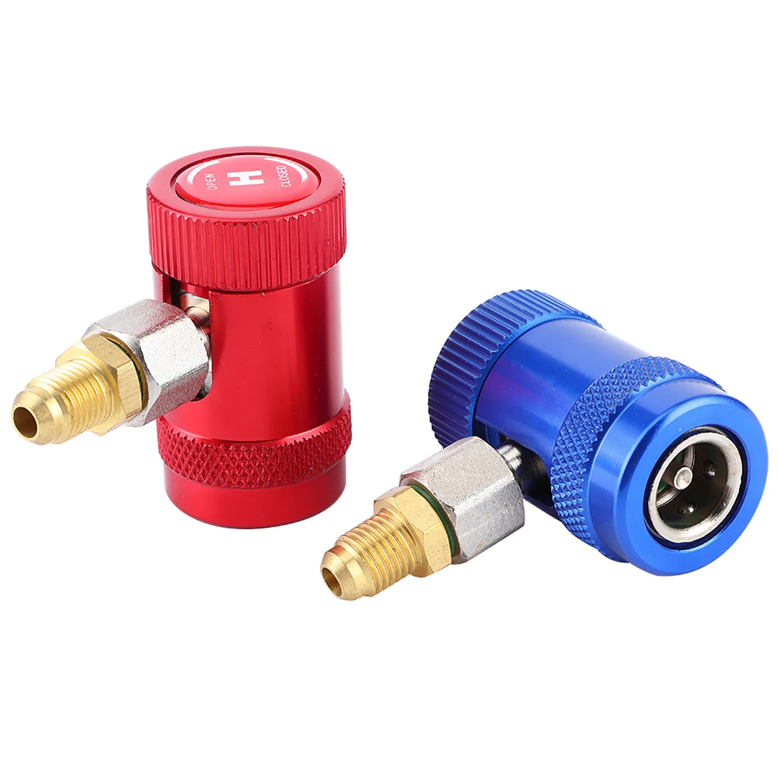 Adaptador de puerto de servicio de aire acondicionado de acopladores rápidos profesionales apto para refrigerantes R1234yf