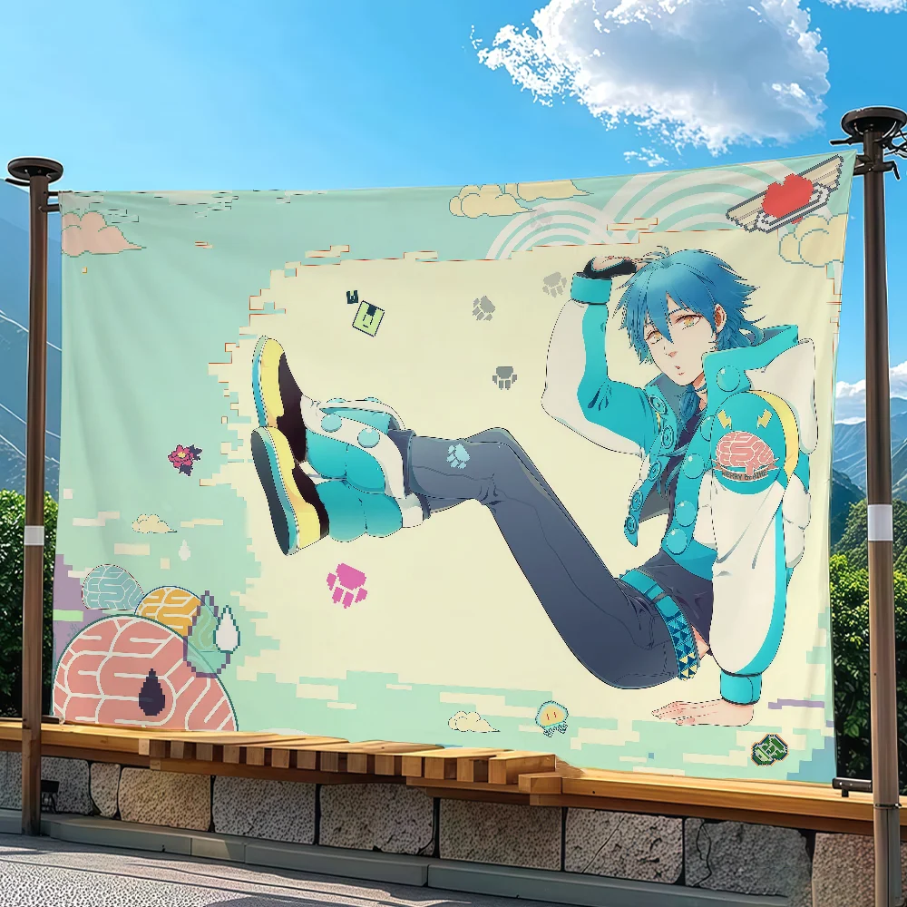 Anime D-DRAMAtical Murder Flag Tapestry Outdoor Party Bedroom Living Room Dormitory Decorative Themed Wall Hanging Banner Gift