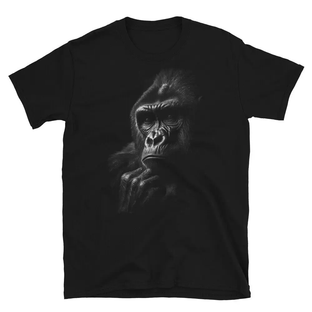 Gorilla Silverback T-shirt Silver Back Jungle King Design Unisex Tshirt