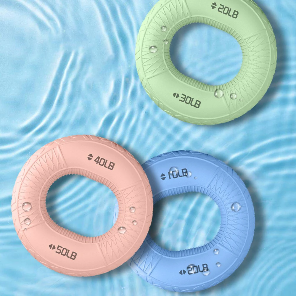 قبضة مجتذب قوة مزدوجة قبضة سيليكون حلقة أجهزة لياقة بدنية إصبع الذراع قوة إعادة التأهيل التدريب مجتذب