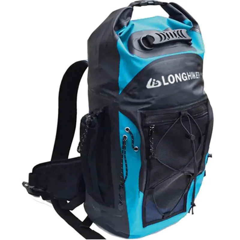 LONGHIKER 30L Waterproof Backpack Dry Bag for Swimming Floating Sailing Floating Boating Rafting Dry Wet Separation