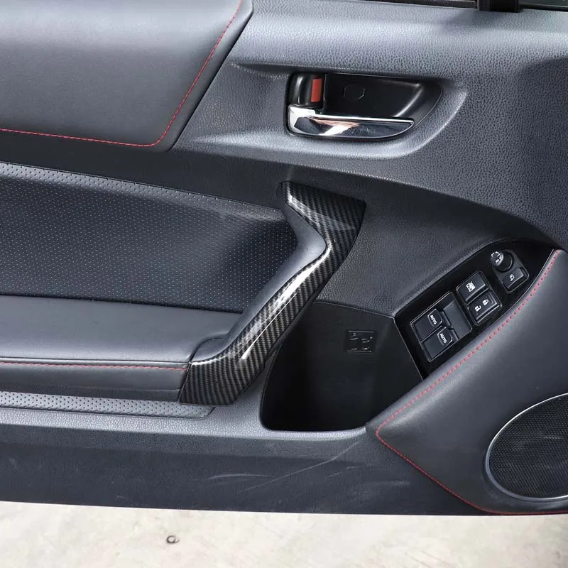 ABS Carbon Fiber Inner Door Handle Cover for Toyota 86 Subaru BRZ 2012-2020 ZN6 ZC6 1st Gen Interior Accessories 2Pcs/Set