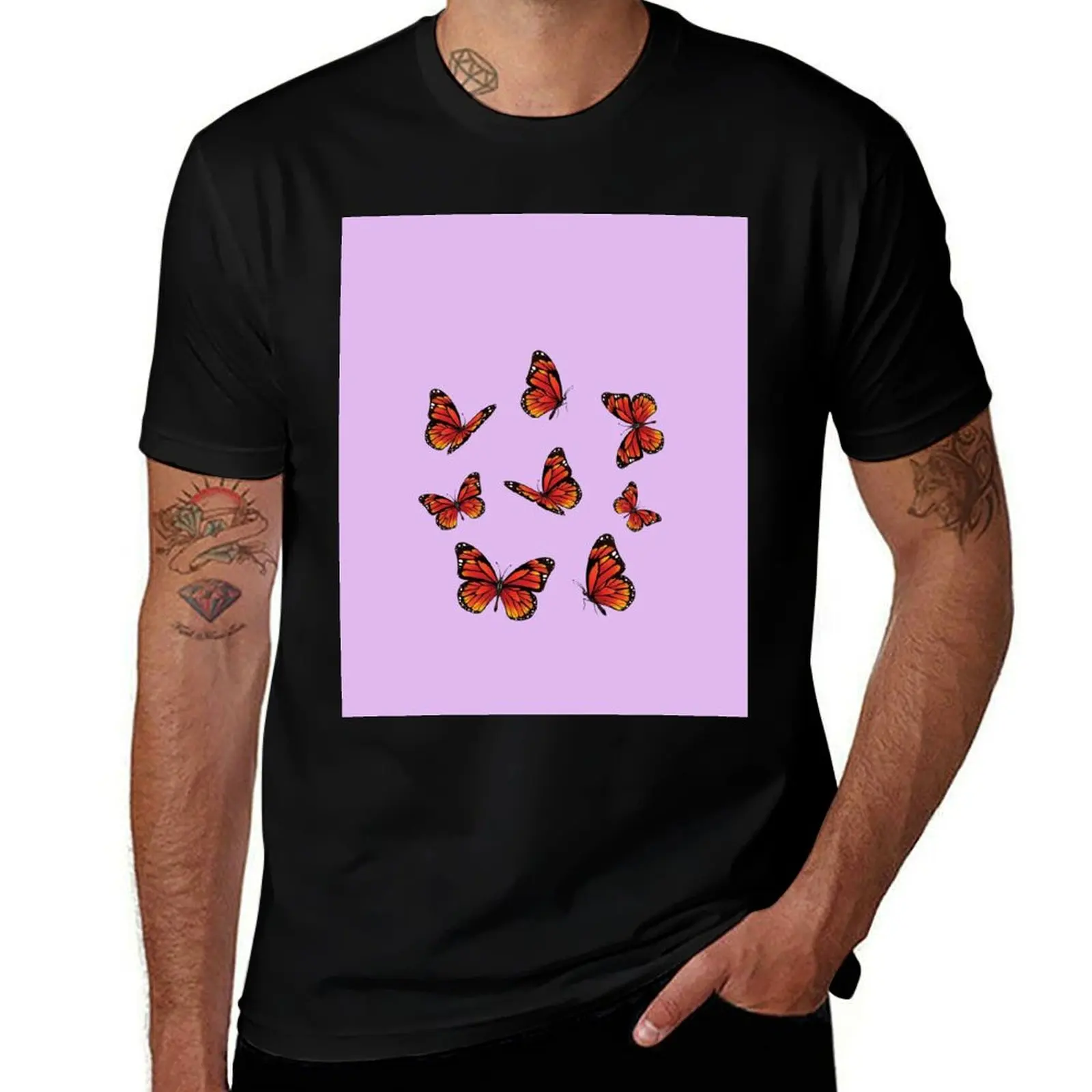 Save the Monarch Butterfly T-Shirt summer top hippie clothes mens graphic t-shirts big and tall