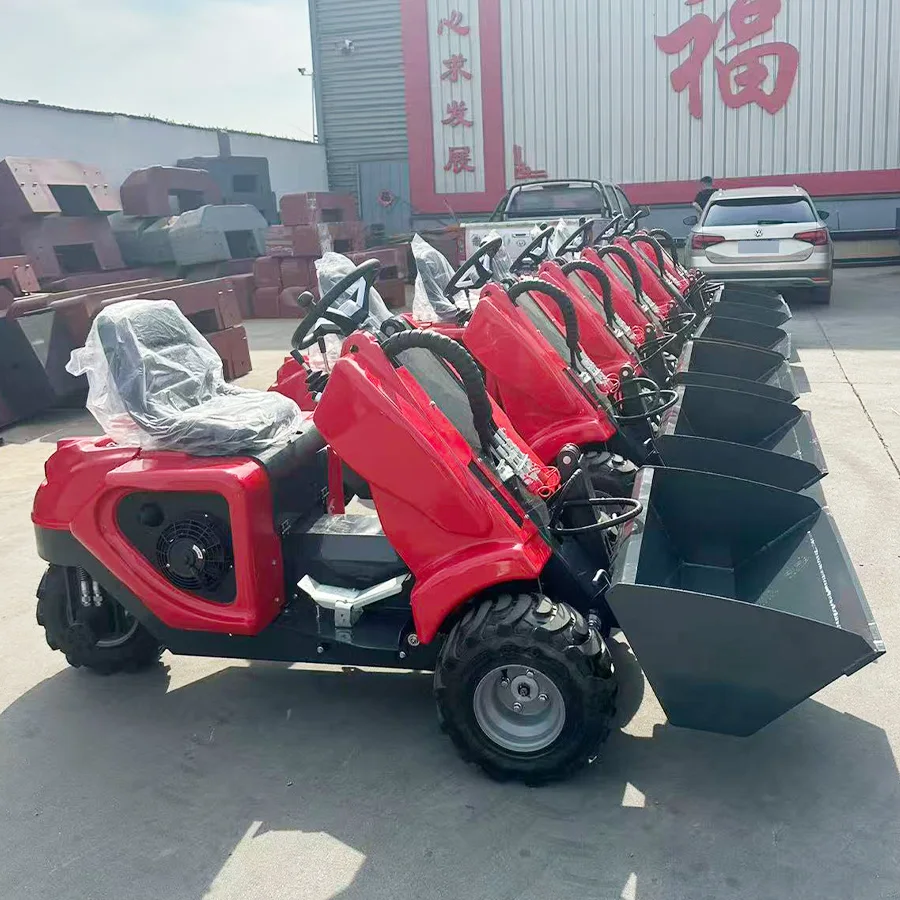 China factory CE certificate Minilader Cargadora pequeña Mini chargeuse small wheel loader for farm garden construction