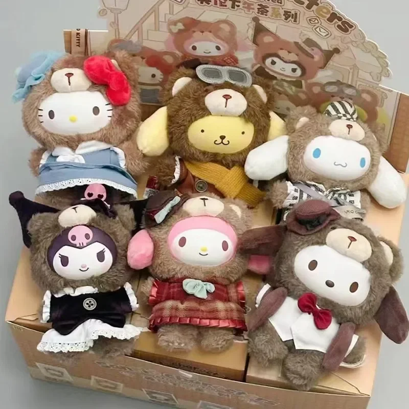 

Аутентичная слепая коробка TOP TOY 2nd Sanrio Family Британская серия послеобеденного чая Виниловый плюшевый орнамент Куроми Детская игрушка Кулон Кукла