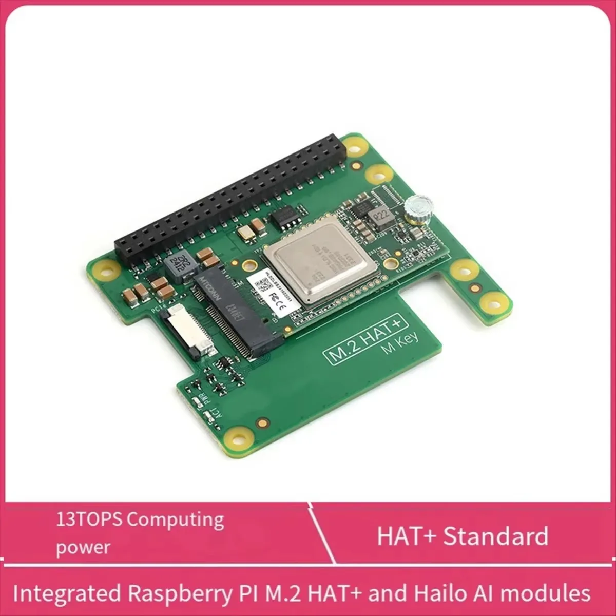 SmCpFor Raspberry Pi 5 Ai Kit M.2 Hat+hailo Al Acceleration Module 13 Tops Pcle Gen3 Ai Kit For Linux Windowsjadd