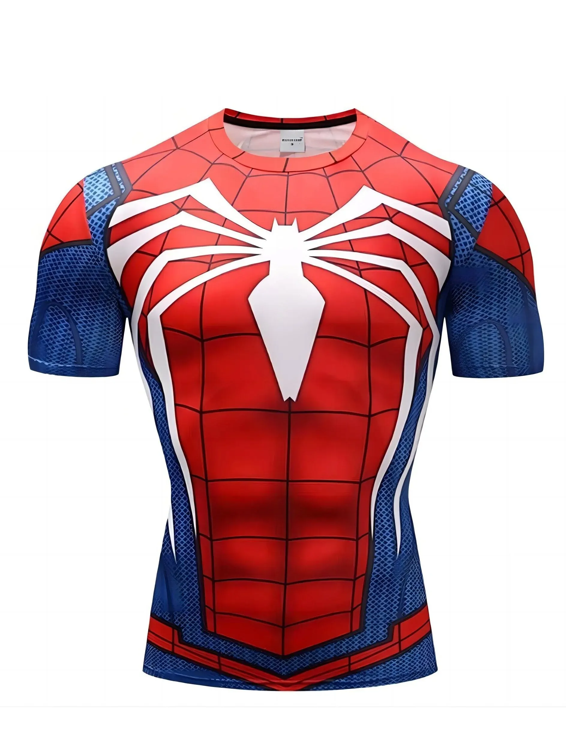 3D Printing T-shirt For Men Cross-border Spider Clothes Digital Short Sleeve Sports Tight-fitting Top For Men Fitness Superhero