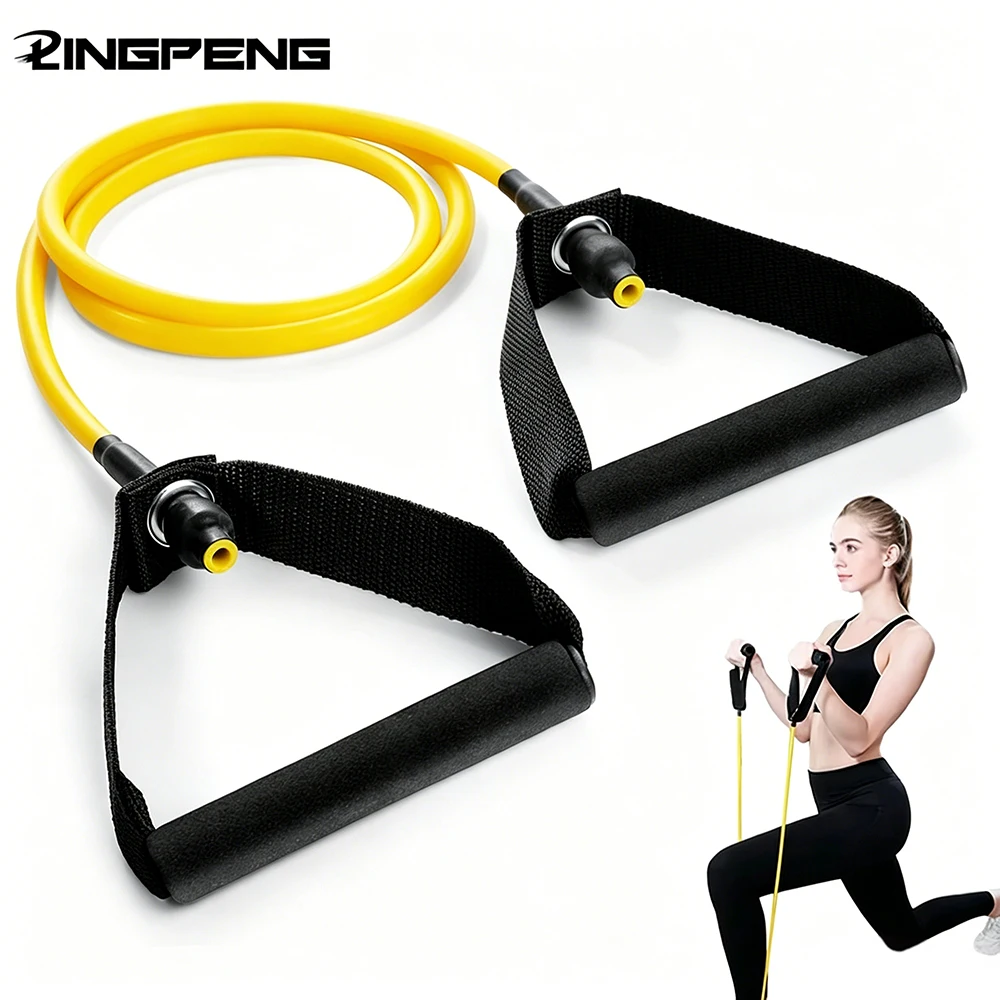 120CM Level 5 Gerade Zugstange für Yoga-Übungen, Brustexpansion, Elastisches Trainingsband für Familien, Muskeltraining, Gummiband