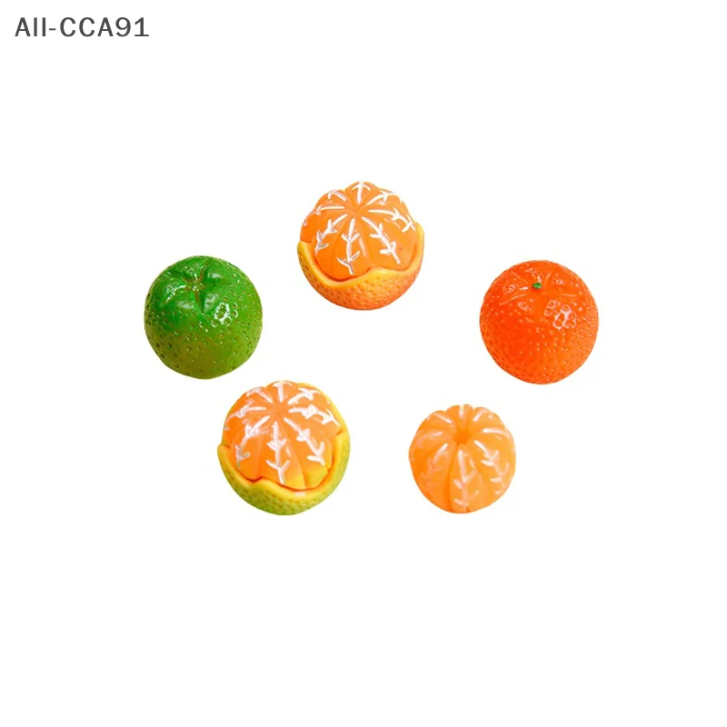 Aimant de réfrigérateur Orange CCA91-5pcs, décoration de réfrigérateur pour la maison, cadeau de cuisine, panneau d'affichage, Note de poste, autocollant créatif mignon, DIY bricolage