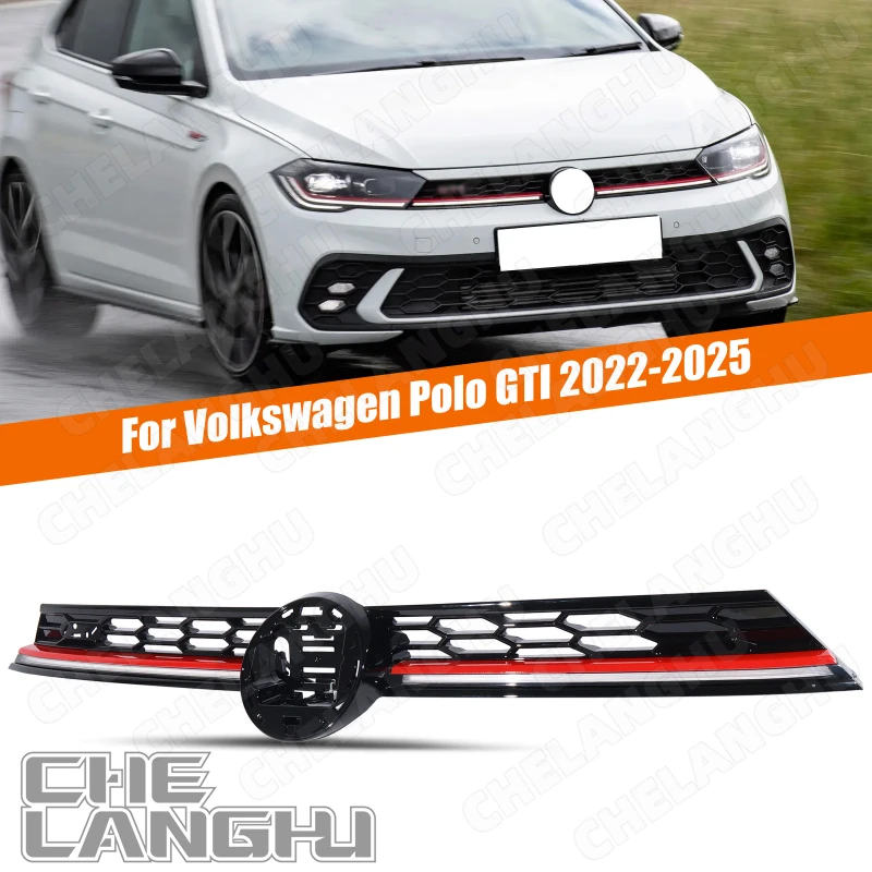 Racing Grills For VW Polo GTI 2021 2022 2023 2024 2025 Front