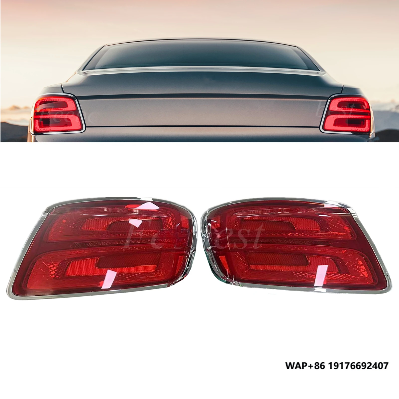 

Pair Tail Light Assembly for Bentley Flying Spur 2020 Rear Lamp Car Lights Auto Parts