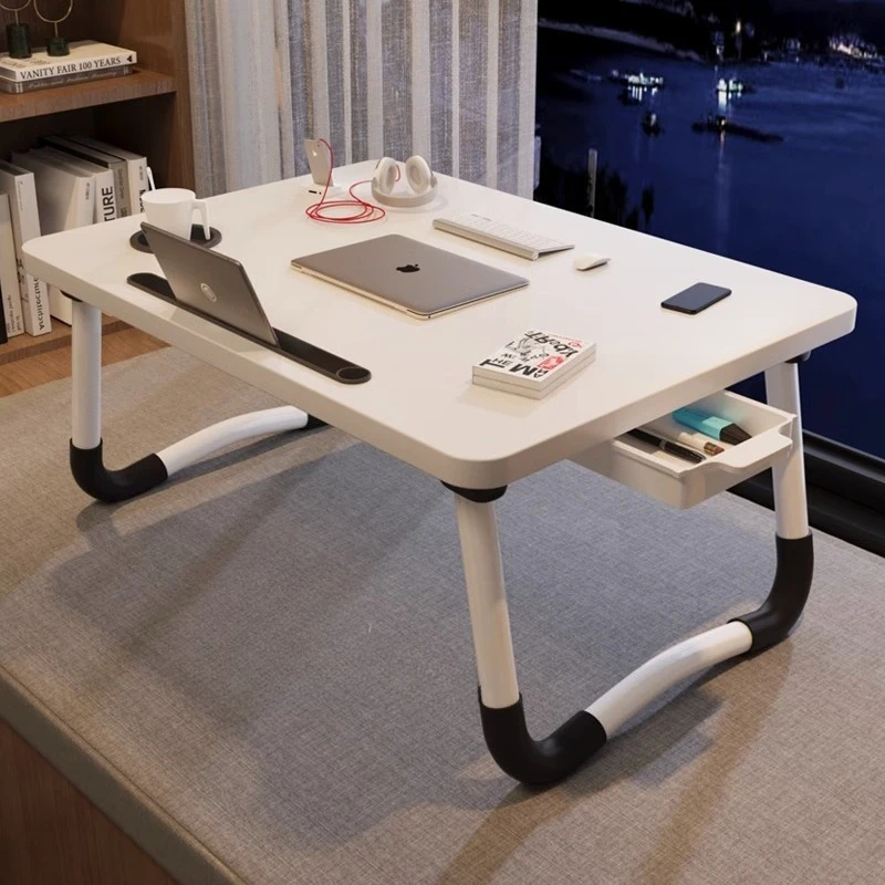 

Foldable Portable Bedside Table Lazy Laptop Desk For Students Dormitory Top Bunk Home Bedroom Bay Window Study Desk
