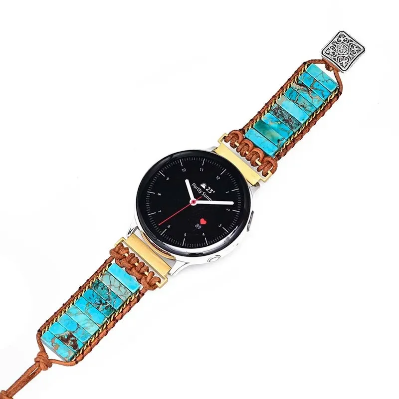 22mm 20mm Nylon Braided Strap For Samsung Galaxy Watch 6/5/4/3 Huawei Watch 4/GT4-3-2 Pro Bohemian Bracelet Amazfit GTR/GTS Band