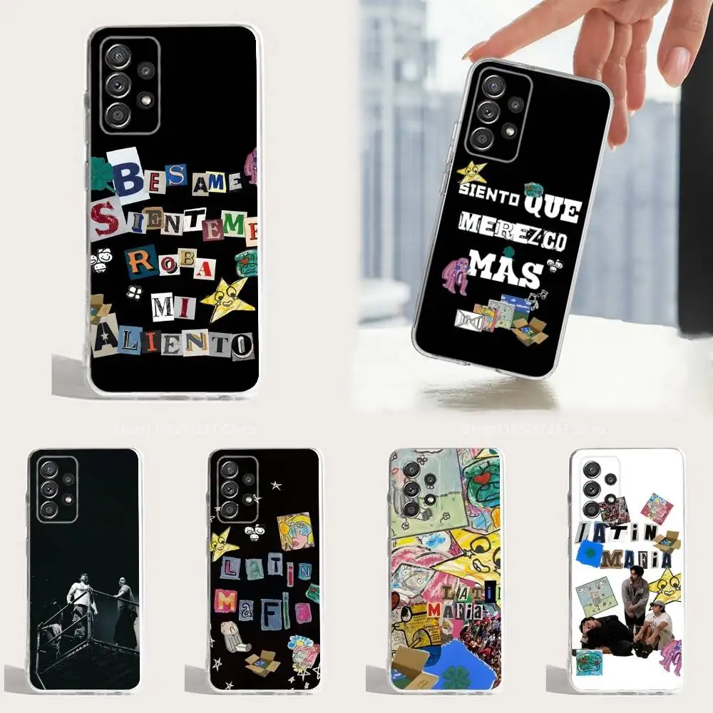 

Band L-Latin Mafia Mexican Phone Case For Samsung Ultra,FE,A30,71,51,S9,10,20,23,21,PIus,Lite, S22,Transparent, Silicone