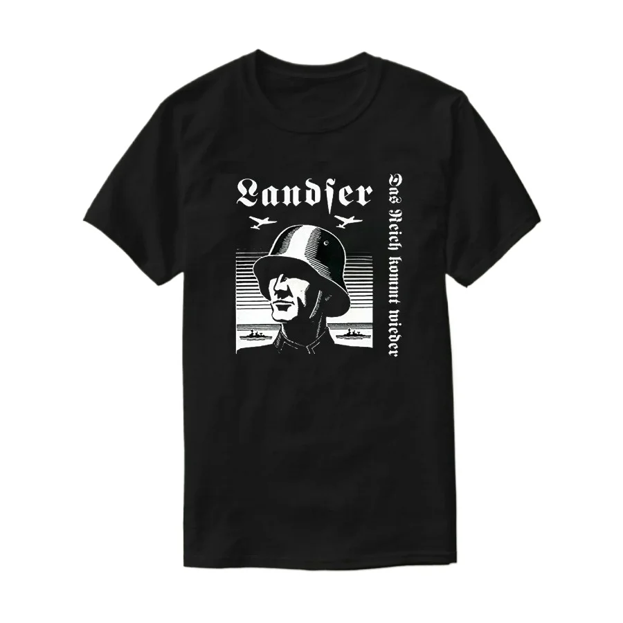 Deutsche Landser Das Reich Kommt Wieder Wehrmacht T Shirt. Short Sleeve 100% Cotton Casual T-shirts Loose Top Size S-3XL