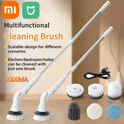 Xiaomi 6-in-1 Electric Cleaning Brush 2000mAh Cordless Electric Rotary Cleaning Brush Shower Cleaning Brush Kitchen Bathroom