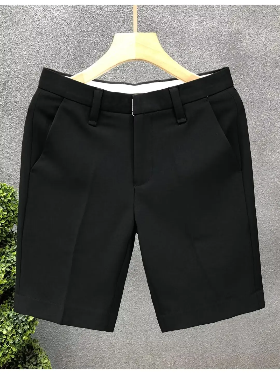 

Slim Fit Men's Short Pants Trendy Korean Style Casual Summer West Pants Five-Quarter Length Youth Popular Pure Color