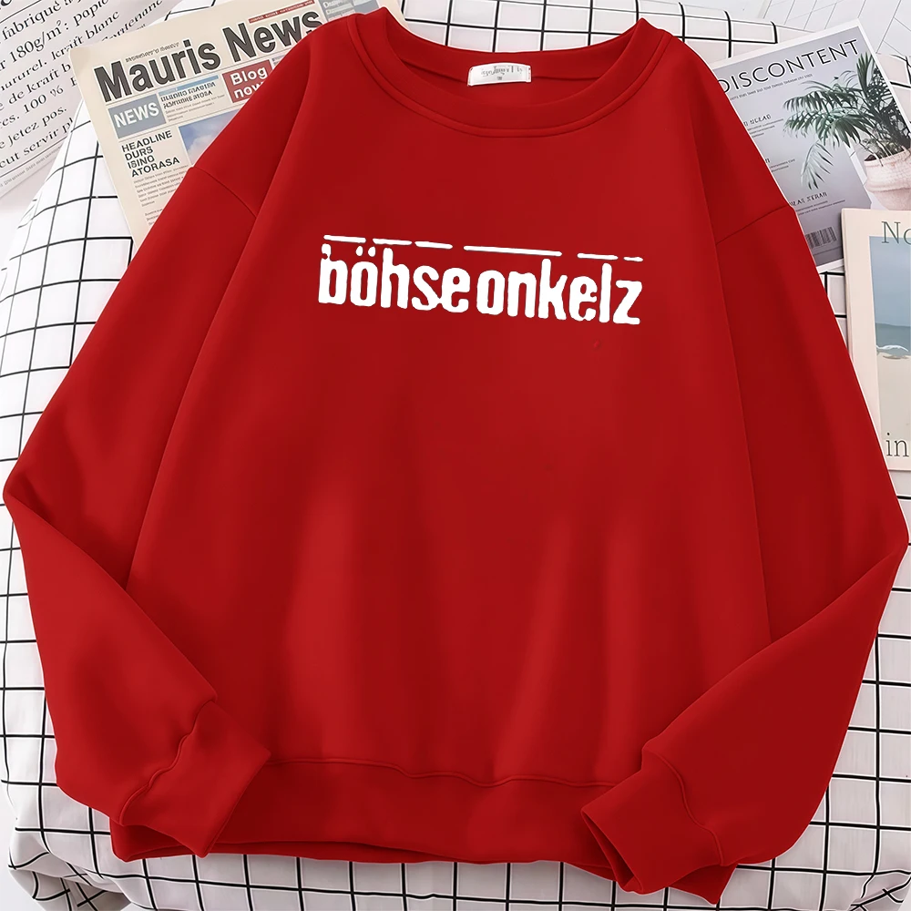 Thanks for Nothing Printed Hoodies Heavy Metal Band Bohse Onkelz Women Men Streetwear Pullover Hoodies Harajuku Tracksuit 2026
